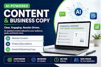 create ai powered content and business copy