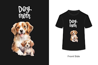 design cute pet mom t shirt for dog cat chicken lover