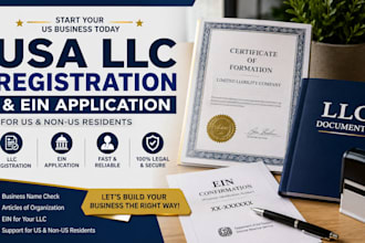 form a USA  llc and obtain ein for US business owners