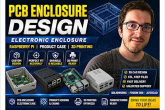 pcb enclosure design electronic enclosure raspberry pi product case 3d printing