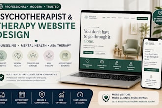 psychotherapist website counseling, mental health website aba therapy website