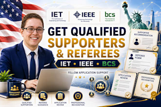get fellow supporter or referees for iet ieee bcs application for eb1 eb2 niw