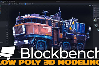 create blockbench minecraft 3d models, mobs, entities and low poly designs