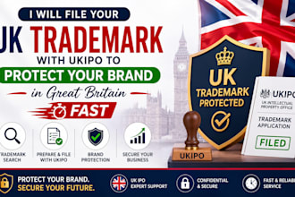 file your UK trademark with ukipo to protect your brand in great britain fast