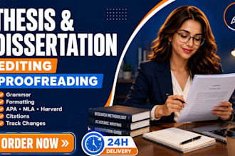 edit, proofread thesis, dissertation, q1, format research proposals, phd project