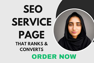 write an SEO service page that ranks and converts