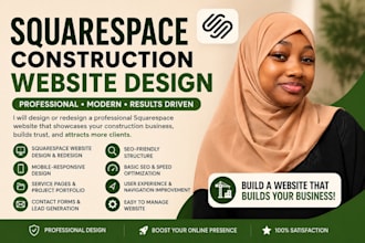squarespace construction website squarespace contraction website squarespace SEO