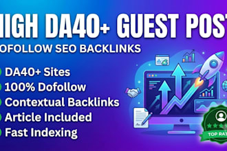 do high da40 dofollow guest post with article