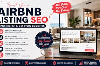 boost airbnb listing SEO for higher ranking and more bookings