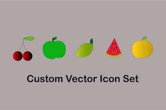 create modern vector icons and custom pictograms