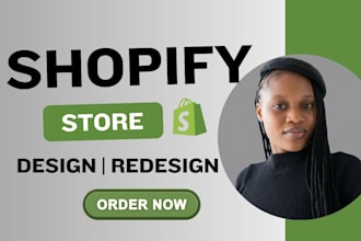 shopify website design, create shopify store, or shopify dropshipping store