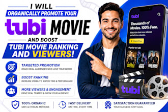 organically promote your tubi movie and boost tubi movie ranking and viewers