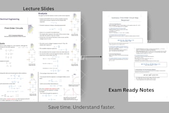summarize stem documents into clear technical notes