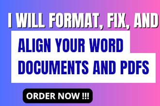 format, fix, and align your word documents and pdfs