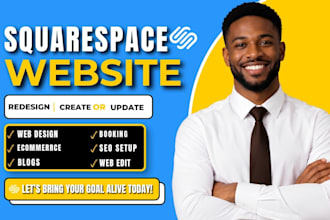 redesign squarespace website edit squarespace create update squarespace website