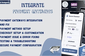 integrate paypal stripe flutterwave paystack and fix payment gateways