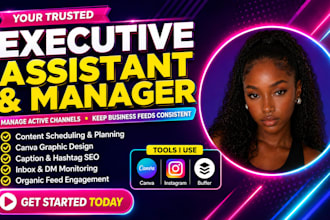 social media virtual assistant manager instagram marketing product upload gorgia