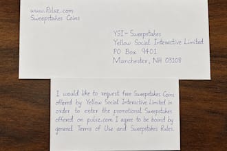 handwrite cards, envelopes with postal request codes