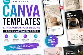 design editable canva instagram templates post design
