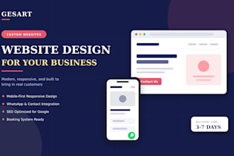 design a modern responsive website for your small business