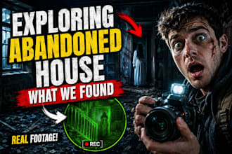 design click bait  horror youtube thumbnails in 24 hours