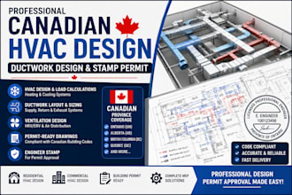 do canadian hvac design ductwork design stamp permit