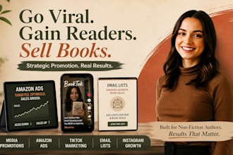 do booktok videos and amazon kdp promotions for non fiction