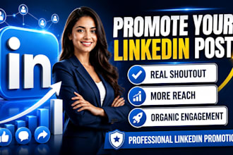 share, repost, and promote your linkedin post for real shoutout markteting