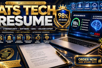 write ats tech resume for software engineer, IT and cybersecurity