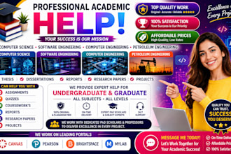 bs ms computer science software petroleum engineering canvas pearson courseworks