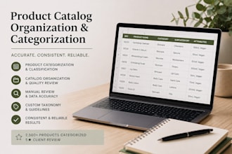 categorize, classify and organize your product catalog