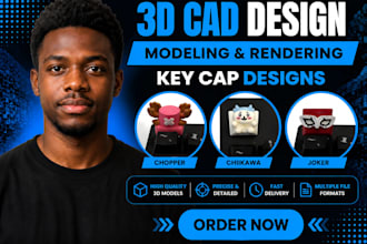 create 3d printable keycaps, artisan model and prototype