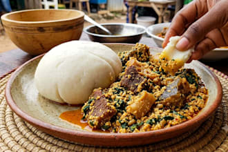 cook delicious homemade semo and egusi soup with authentic nigerian flavor