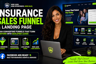 build a high converting insurance sales funnel and landing page