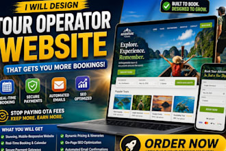 build high converting wordpress website for tour operators and travel agencies