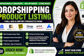 add bigbuy brandsgateway syncee dropcommerce cj dropshipping product listing