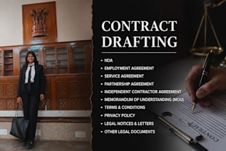 draft contract agreement and other legal documents