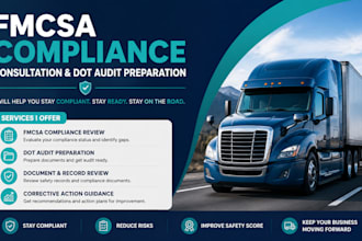 provide fmcsa compliance consultation and dot audit preparation services