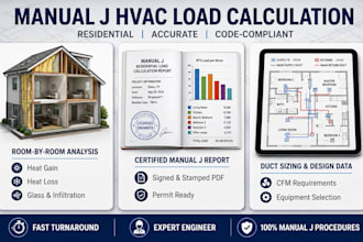 manual j calculation, load calculation, hvac load calculation, heat loss report