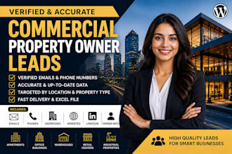 provide verified commercial property owner leads with emails and phone numbers