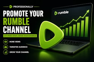 professionally promote your rrumble channel for more views