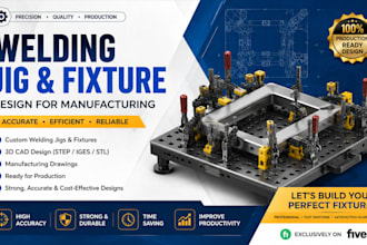 design welding jig, fixture, and production fixture in solidworks