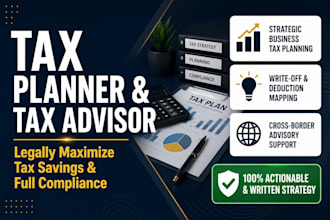 be your tax planner advisor tax preparation consulting for business tax strategy