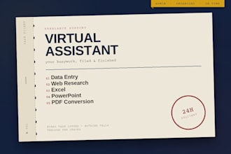 be your virtual assistant for any online task