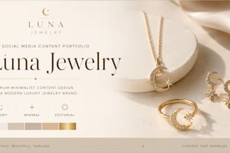 create a luxury social media content for your jewelry brand