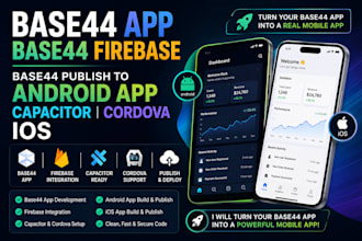 base44 app base44 firebase base44 publish to android app