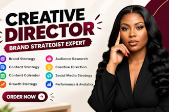 be creative director social media strategist brand strategist for your brand