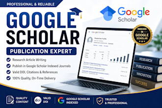 write and publish articles on google scholar, increase citation, backdated