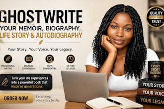 ghostwrite your memoir, biography, life story and autobiography