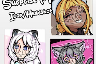 draw a surprise me skeb like icon for your oc